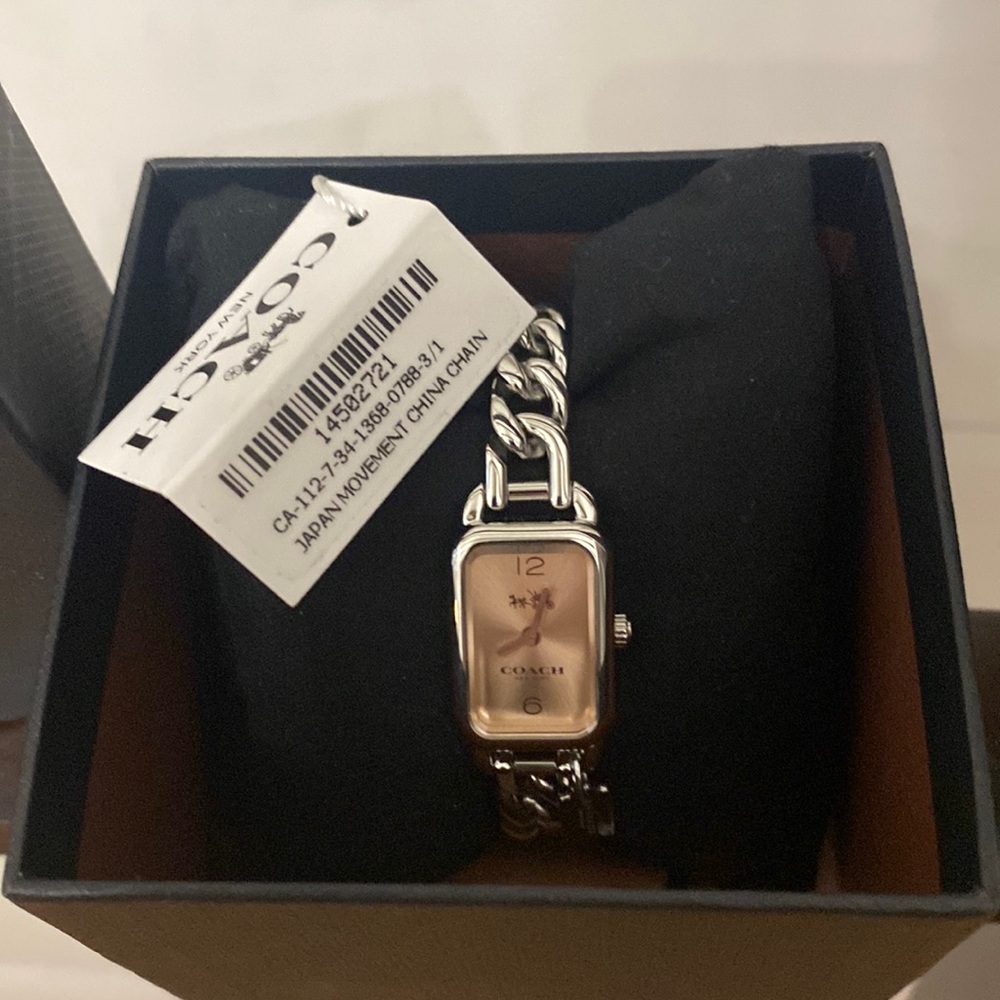 NWT - Ladies Coach Watch.  Silver.